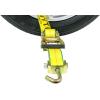 imageMytee Products 4 Pack 2quot x10 Lasso Ratchet Strap with J Finger Hook Wheel Net Auto Tow Towing Car Hauler Tie Down8  Pack