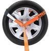 imageMytee Products 4 Pack 2quot x12 Winch Lasso Strap with O Ring Yellow  Car Tie Down Tire Straps for Trailers Auto Tow Car Hauler Wheel NetOrange High Abrasion