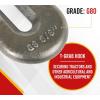 imageMytee Products 4 Pack 38quot Heavy Duty G80 TGrab Hook Combo 7100 lbs WLL