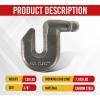 imageMytee Products 4 Pack 38quot Heavy Duty G80 TGrab Hook Combo 7100 lbs WLL