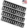 imageMytee Products 4 Pack 5 Ft Horizontal E Track TieDown Rail  Made in USA  Black Powder Coated BoltOn Tie Down Rail for Cargo on Pickups Trucks Trailers VansBlack