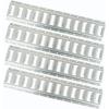 imageMytee Products 4 Pack 5 Ft Horizontal E Track TieDown Rail  Made in USA  Black Powder Coated BoltOn Tie Down Rail for Cargo on Pickups Trucks Trailers VansGalvanized Silver