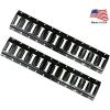 imageMytee Products 4 Pack 5 Ft Horizontal E Track TieDown Rail  Made in USA  Black Powder Coated BoltOn Tie Down Rail for Cargo on Pickups Trucks Trailers VansBlack