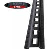 imageMytee Products 4 Pack 5 Vertical ETrack TieDown Rail  Made in USA  Black Powder Coated Steel BoltOn Tie Down Rail for Cargo on Pickups Trucks Trailers VansBlack