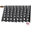 imageMytee Products 4 Pack 5 Vertical ETrack TieDown Rail  Made in USA  Black Powder Coated Steel BoltOn Tie Down Rail for Cargo on Pickups Trucks Trailers VansBlack