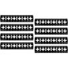 imageMytee Products 4 Pack 5 ft X Track Tie Down Rail ETrack Rail with Horizontal ampamp Vertical Slots Black Powder Coated Finish 12 Gauge Steel  Allows ETrack Straps in Horizontal or Vertical AlignmentBlack Powder Coated
