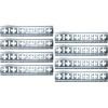 imageMytee Products 4 Pack 5 ft X Track Tie Down Rail ETrack Rail with Horizontal ampamp Vertical Slots Black Powder Coated Finish 12 Gauge Steel  Allows ETrack Straps in Horizontal or Vertical AlignmentGalvanized