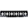 imageMytee Products 4 Pack 5 ft X Track Tie Down Rail ETrack Rail with Horizontal ampamp Vertical Slots Black Powder Coated Finish 12 Gauge Steel  Allows ETrack Straps in Horizontal or Vertical AlignmentBlack Powder Coated
