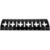 imageMytee Products 4 Pack 5 ft X Track Tie Down Rail ETrack Rail with Horizontal ampamp Vertical Slots Black Powder Coated Finish 12 Gauge Steel  Allows ETrack Straps in Horizontal or Vertical AlignmentBlack Powder Coated