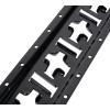 imageMytee Products 4 Pack 5 ft X Track Tie Down Rail ETrack Rail with Horizontal ampamp Vertical Slots Black Powder Coated Finish 12 Gauge Steel  Allows ETrack Straps in Horizontal or Vertical AlignmentBlack Powder Coated