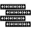 imageMytee Products 4 Pack 5 ft X Track Tie Down Rail ETrack Rail with Horizontal ampamp Vertical Slots Black Powder Coated Finish 12 Gauge Steel  Allows ETrack Straps in Horizontal or Vertical AlignmentBlack Powder Coated