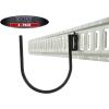 imageMytee Products 4 Pack ETrack Square Bracket TieDown Accessories w E Track Spring Fitting 9 Inch Wide Square Bracket Hanger Use for Hanger Support Beams Trailer Truck PickupLarge J Hook