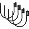 imageMytee Products 4 Pack ETrack Square Bracket TieDown Accessories w E Track Spring Fitting 9 Inch Wide Square Bracket Hanger Use for Hanger Support Beams Trailer Truck PickupLarge J Hook