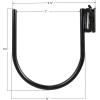 imageMytee Products 4 Pack ETrack Square Bracket TieDown Accessories w E Track Spring Fitting 9 Inch Wide Square Bracket Hanger Use for Hanger Support Beams Trailer Truck PickupLarge J Hook