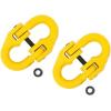 imageMytee Products 4 Pack Grade 80 38quot Safety Chain Connector Hammer Lock Link  7100 lbs WLL Forged Alloy Steel Tow Hitch Coupling Link for Trucks Powder Coated Trailer Safety Chain Extention2  Pack