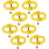 imageMytee Products 4 Pack Grade 80 38quot Safety Chain Connector Hammer Lock Link  7100 lbs WLL Forged Alloy Steel Tow Hitch Coupling Link for Trucks Powder Coated Trailer Safety Chain Extention8  Pack
