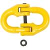 imageMytee Products 4 Pack Grade 80 38quot Safety Chain Connector Hammer Lock Link  7100 lbs WLL Forged Alloy Steel Tow Hitch Coupling Link for Trucks Powder Coated Trailer Safety Chain Extention4  Pack