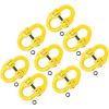 imageMytee Products 4 Pack Grade 80 38quot Safety Chain Connector Hammer Lock Link  7100 lbs WLL Forged Alloy Steel Tow Hitch Coupling Link for Trucks Powder Coated Trailer Safety Chain Extention8  Pack