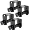 imageMytee Products 4 Pack Sliding Winch LL Double L Track Flatbed Trailer Truck WinchesBlack