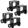 imageMytee Products 4 Pack Sliding Winch LL Double L Track Flatbed Trailer Truck WinchesBlack