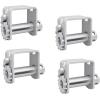 imageMytee Products 4 Pack Sliding Winch LL Double L Track Flatbed Trailer Truck WinchesZinc