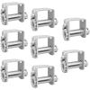 imageMytee Products 4 Pack Sliding Winch LL Double L Track Flatbed Trailer Truck WinchesZinc
