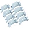imageMytee Products 4 Pack Utility Trailer Bolt On Stake Pocket Bracket with Bottom for Flat Beds and Trucks Zinc CoatedZinc Coated