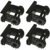imageMytee Products 4 Pack Utility Trailer Track Slider Winch Flatbed Semi TruckBlack