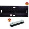 imageMytee Products 4 Pcs Ground Protection Mats  Black 3 x 8 Heavy Equipment Mats w 6 Pcs Single Connectors3 FT x 6 FT