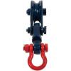 imageMytee Products 4 Ton Snatch Block with Shackle for 12quot Wire Rope  412quot Sheave Tree Sling ampamp Tow Wrecker  Heavy Duty Pulley Block for Towing Lifting Rigging Use2  Pack