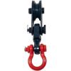 imageMytee Products 4 Ton Snatch Block with Shackle for 12quot Wire Rope  412quot Sheave Tree Sling ampamp Tow Wrecker  Heavy Duty Pulley Block for Towing Lifting Rigging Use2  Pack