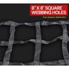 imageMytee Products 42quotx82quot Heavy Duty Cargo Net for Pickup Truck with Ratchets ampamp ETrack Fittings8quot by 8quot Holes Truck Bed Cargo Netting for Enclosed Trailers  E Track Accessories1  Pack