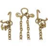 imageMytee Products 516quot Grade 70 VChain Bridle wRTJ Cluster Hooks ampamp Grab Hooks  3 Legs Transport Tow Truck Chains for Car Towing  4700 LBS WLL  for Flatbed Trailer Wrecker Recovery2  Pack