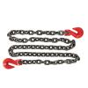 imageMytee Products 516quot10 G80 Black Transport Binder Chain wClevis Grab Hooks for Towing  16000 lbs Breaking Strength Heavy Duty Safety Tow Chain for Lifting  Tie Down Binding Equipment1  Pack