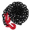 imageMytee Products 516quot10 G80 Black Transport Binder Chain wClevis Grab Hooks for Towing  16000 lbs Breaking Strength Heavy Duty Safety Tow Chain for Lifting  Tie Down Binding Equipment1  Pack