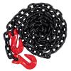 imageMytee Products 516quot10 G80 Black Transport Binder Chain wClevis Grab Hooks for Towing  16000 lbs Breaking Strength Heavy Duty Safety Tow Chain for Lifting  Tie Down Binding Equipment1  Pack