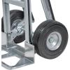 imageMytee Products 600 lbs Aluminum Hand Truck Heavy Duty Dolly with P Handle ampamp 10quot Caster Wheels  Hand Truck with Skid Bars ampamp Vertical Loop Handle  523quot x 175quot with 193quot x 75quot Nose Plate2  Pack