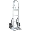 imageMytee Products 600 lbs Aluminum Hand Truck Heavy Duty Dolly with P Handle ampamp 10quot Caster Wheels  Hand Truck with Skid Bars ampamp Vertical Loop Handle  523quot x 175quot with 193quot x 75quot Nose Plate1  Pack