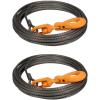 imageMytee Products 716quot x 75 Winch Cable Rope Wrecker Tow Truck Rollback  Steel Core 18100 lbs Breaking Strength2  Pack