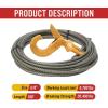 imageMytee Products 716quot x 75 Winch Cable Rope Wrecker Tow Truck Rollback  Steel Core 18100 lbs Breaking Strength2  Pack
