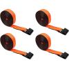 imageMytee Products 8 Pack 2quot X30 Winch Straps wFlat Hook WLL 3335 Flatbed Tie Down StrapOrange