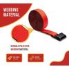 imageMytee Products 8 Pack 2quot X30 Winch Straps wFlat Hook WLL 3335 Flatbed Tie Down StrapRed