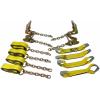 imageMytee Products 8 Point Roll Back Vehicle Tie Down Kit with Chain Extension on Both Ends Ratchet Handles  High Abrasion Orange WLL 3333 LB  Tow Truck Straps Car Hauler Tie Down Systemw Chain Ends 14 FT 2 Pack