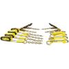 imageMytee Products 8 Point Tie Down Kit  High Working Load Limit  4000 wRubber Coated Ratchet Handles Carrying Bag Car Hauler Carrier Tow Truck WLL  4000 lbs