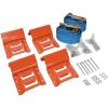 imageMytee Products ETrack Wheel Chock and Strap Kit 4 ETrack Wheel Chocks Orange 2 2quot x 8 ETrack Straps2  Pack