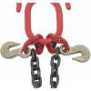 imageMytee Products Grade 80 V Bridle Chain Tow Recovery G80 38quot x 3 Chain 7100 Lbs Two 15quot JHook ampamp Eye Cradle Grab Hook1  Pack