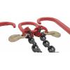 imageMytee Products Grade 80 V Bridle Chain Tow Recovery G80 38quot x 3 Chain 7100 Lbs Two 15quot JHook ampamp Eye Cradle Grab Hook1  Pack