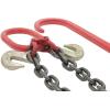 imageMytee Products Grade 80 V Bridle Chain Tow Recovery G80 38quot x 3 Chain 7100 Lbs Two 15quot JHook ampamp Eye Cradle Grab Hook1  Pack