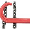 imageMytee Products Grade 80 V Bridle Chain Tow Recovery G80 38quot x 3 Chain 7100 Lbs Two 15quot JHook ampamp Eye Cradle Grab Hook2  Pack
