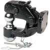 imageMytee Products Pintle Hitch with 2516Inch Trailer Ball 8 Ton Combination Hitch with Mounting Kit  Bolt On Adjustable Pintle Hook Ball Combo  PowderCoated HeavyDuty2 Ball
